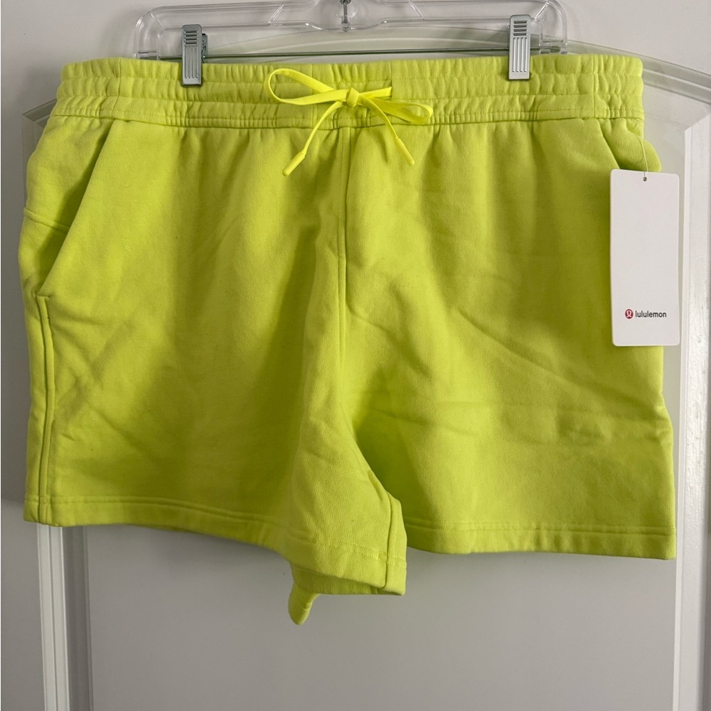 lululemon athletica Women's Neon Yellow Drawstring Shorts
